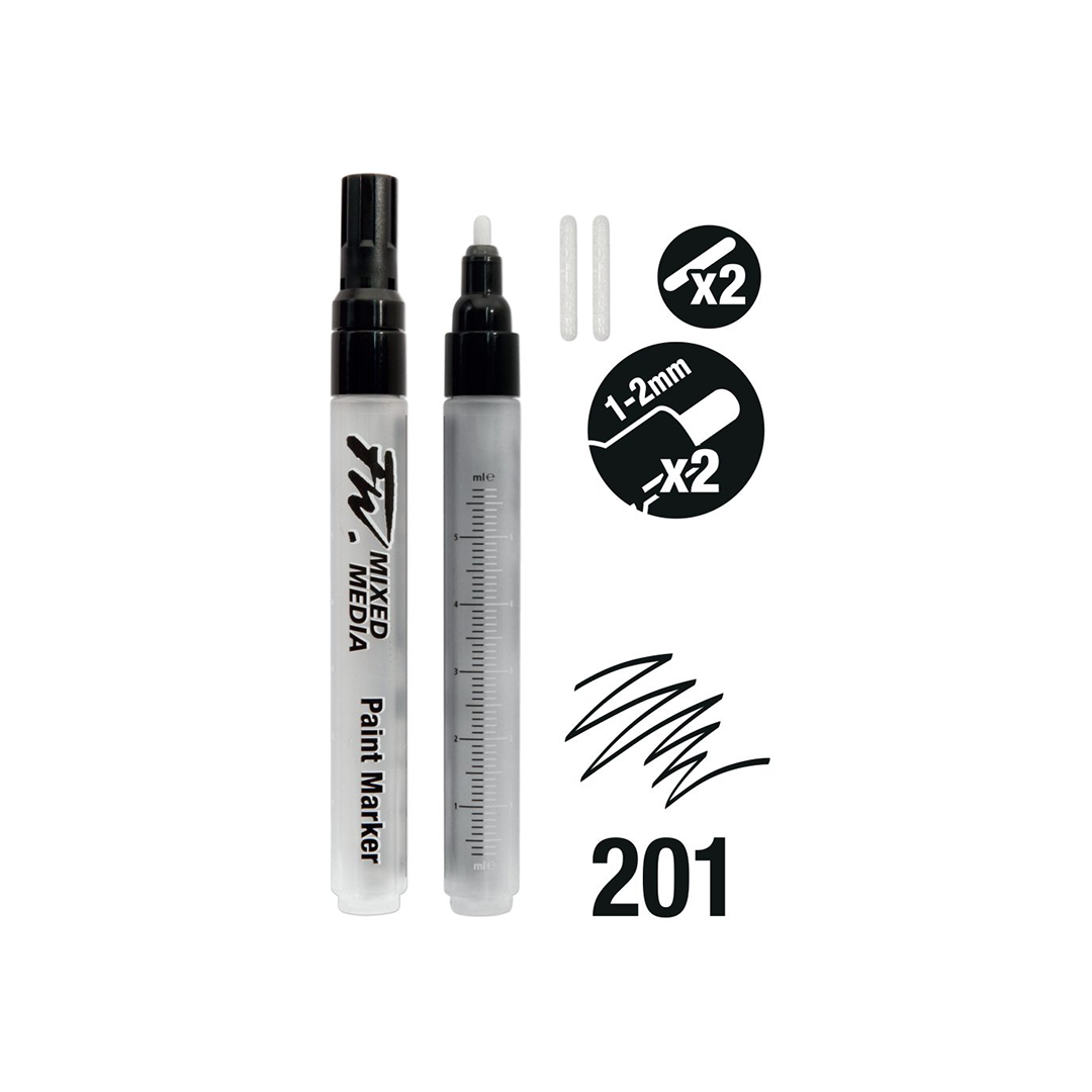 Daler-Rowney FW punjivi markeri Set 201 s okruglim vrhom 1–2 mm
