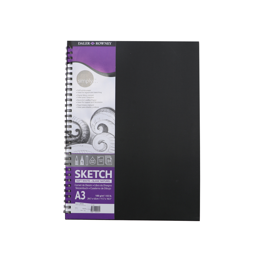 Sketchbook Simply bilježnica za skiciranje A3, 54 listova