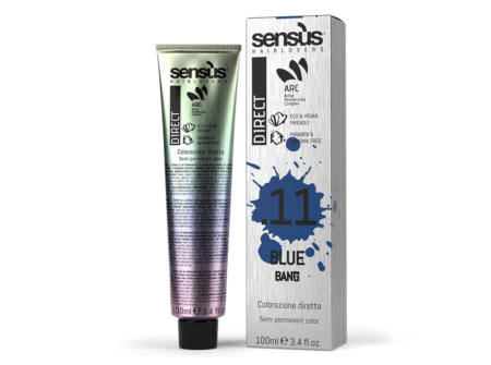 Sens.ùs Direct Bang Blue .11 plava polutrajna boja za kosu 100 ml