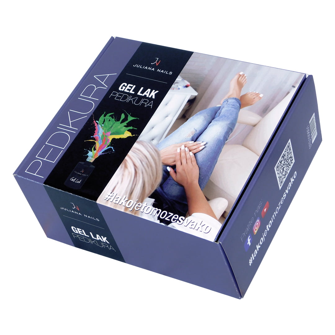 gel lak set za pedikuru, pedikura koprivnica, pedikura kod kuće
