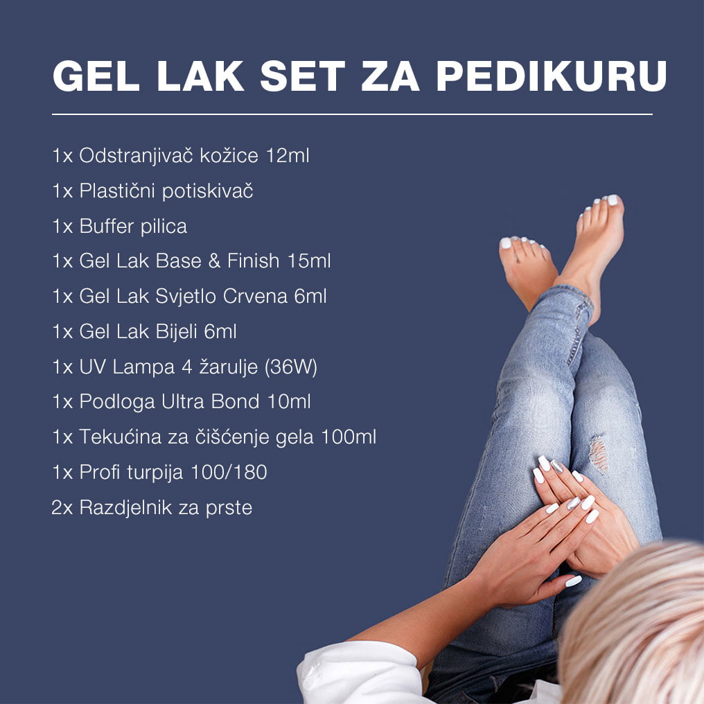 gel lak set za pedikuru, pedikura koprivnica, pedikura kod kuće