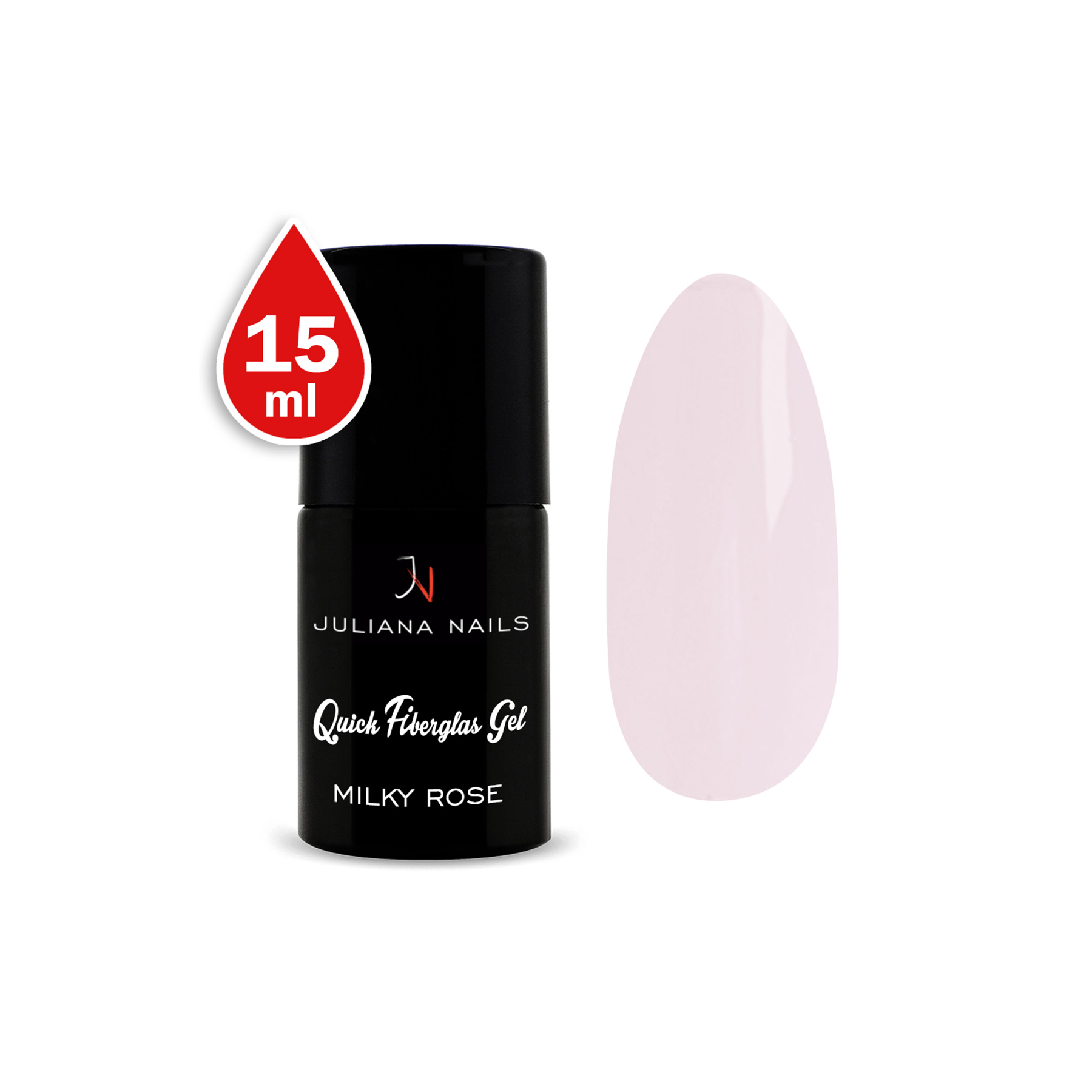 Quick Fiberglas Gel Milky Rose 15ml