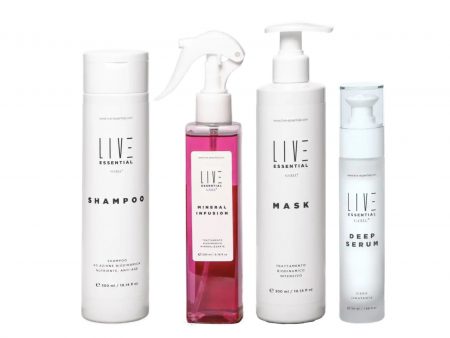 Live Essential proizvodi, live essential, oštećena kosa, frizerski treteman, tretman za obnovu kose, obnova uništene kose, rast kose, perut, zaštita kose od topline
