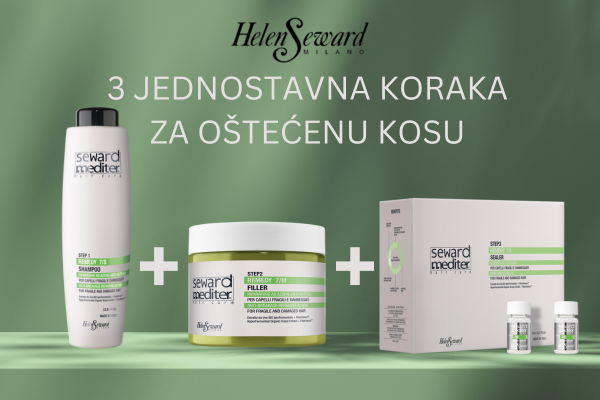 koraci oštećena kosa