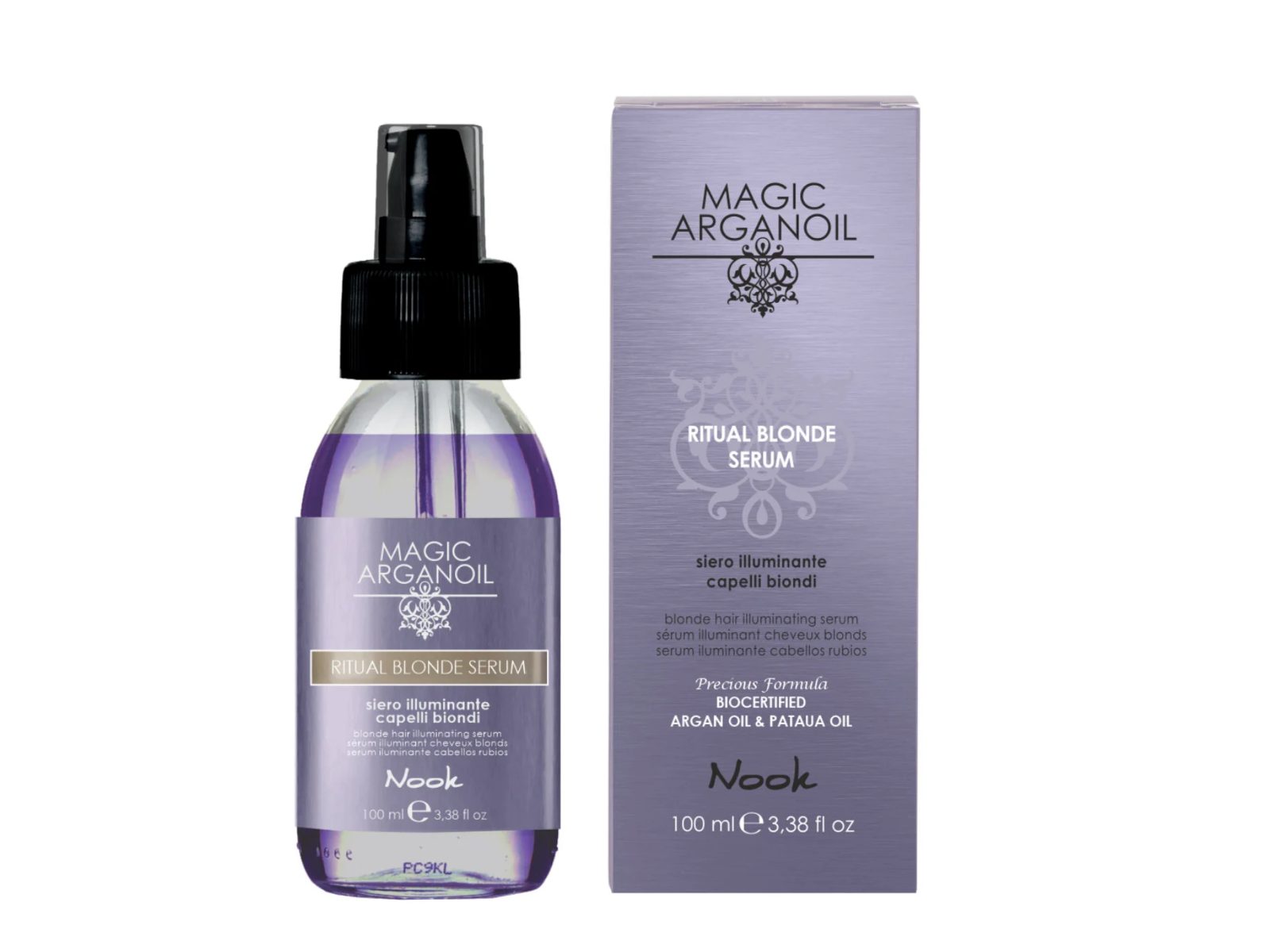 serum ritual blonde. magic arganoil, nook,