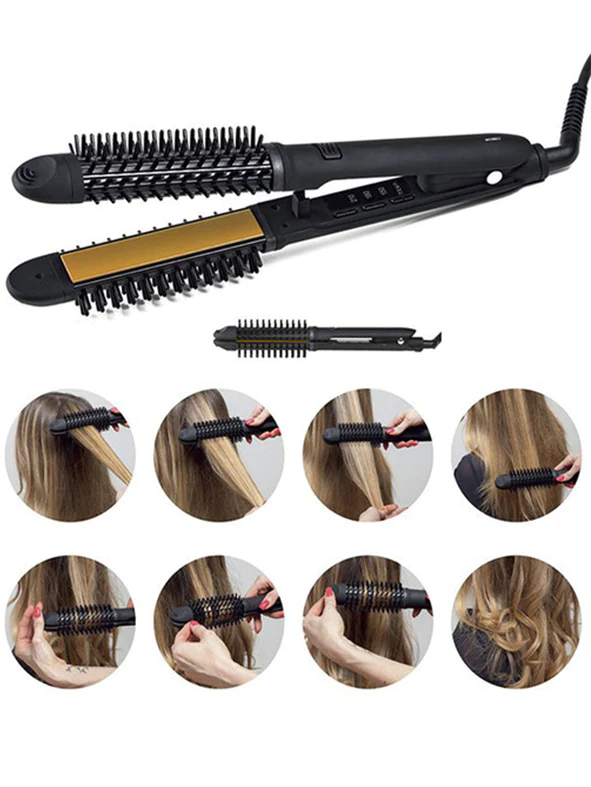 Pegla i četka za kosu s arganovim uljem - Uki hystrix - Slika 4