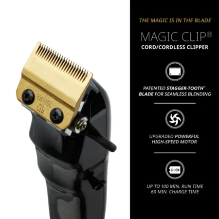 Barber mašinica Wahl 5 Star Black Cordless Magic Clip - Slika 3