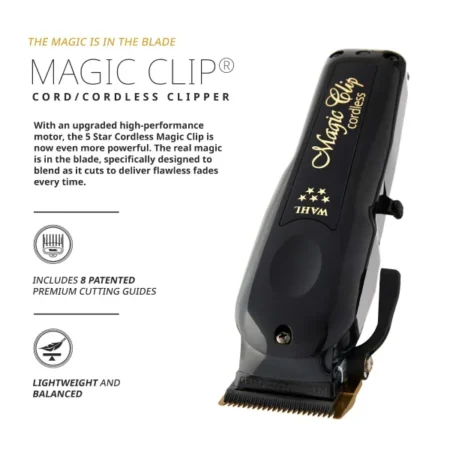 Barber mašinica Wahl 5 Star Black Cordless Magic Clip - Slika 5