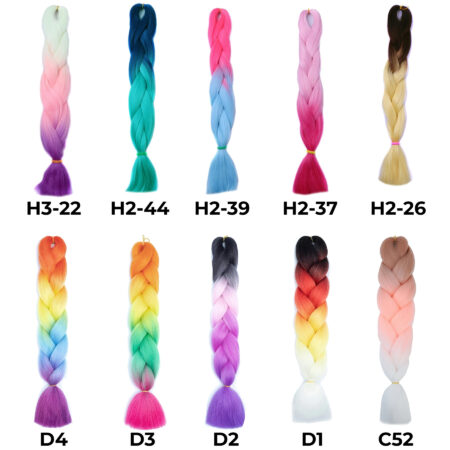 Kanekalon Pletenica – Ombre nijanse - Slika 4