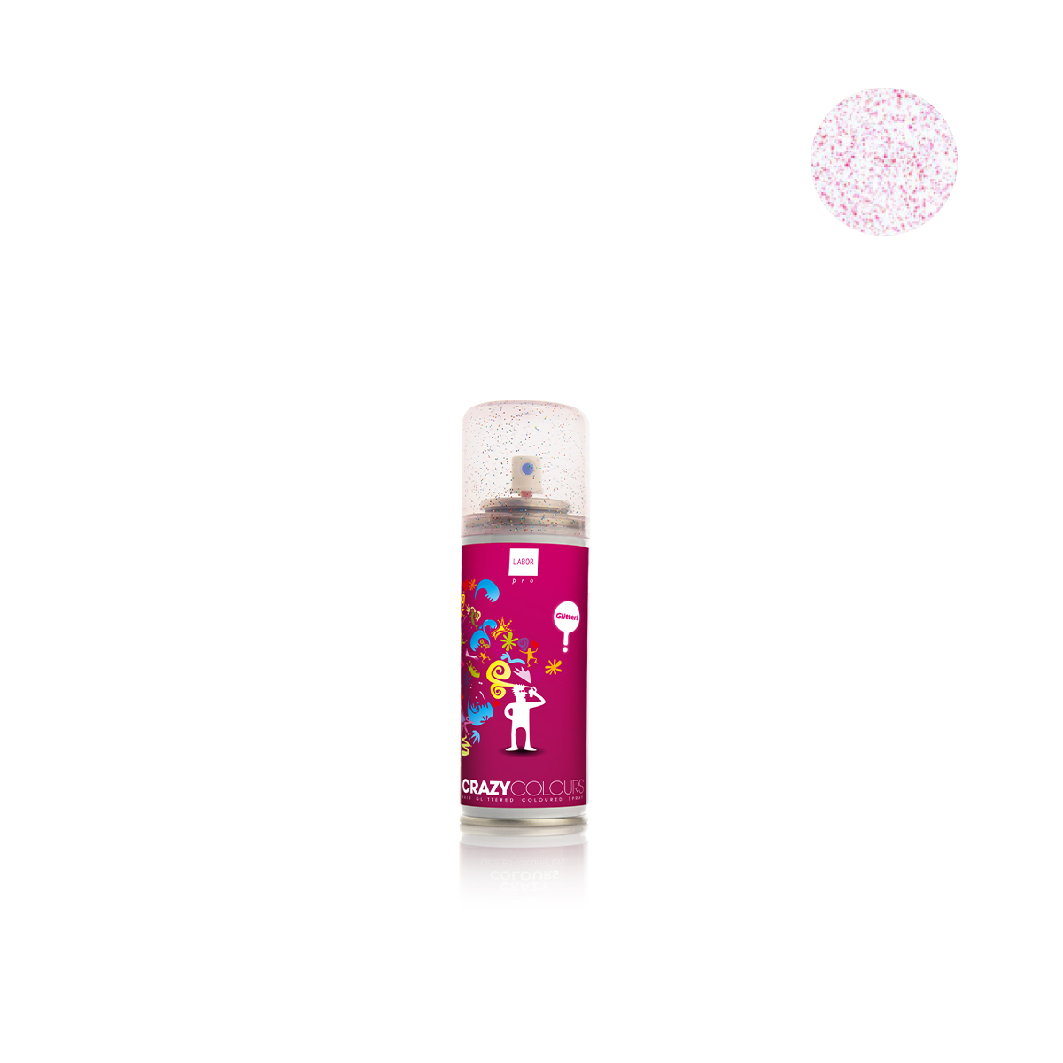 sprej za kosu, glitter za kosu, šljokice za kosu, roza šljokice, ljubičaste šljokice