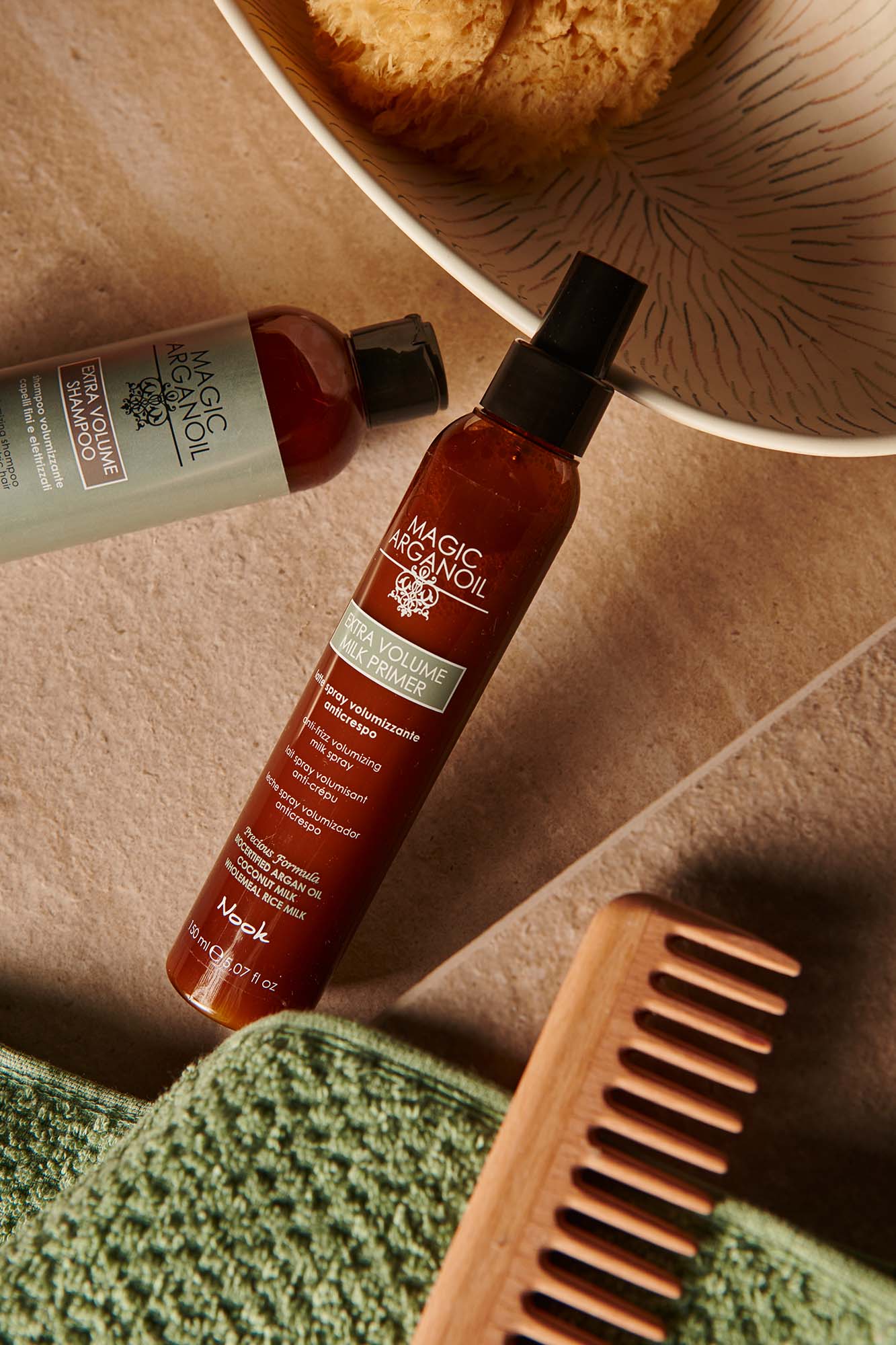 volumen kose, paket za volumen, nook magic arganoil extra volume, šampon za volumen kose, regenerator za volumen kose, mlijeko za volumen kose, nook