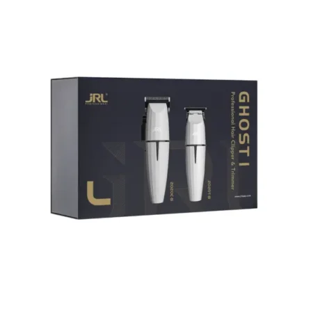 JRL Ghost Kit br.1 – profesionalni set za šišanje (mašinica + trimer), jrl bijela mašinica, bijela mašinica, bijeli trimer, jrl bijeli set