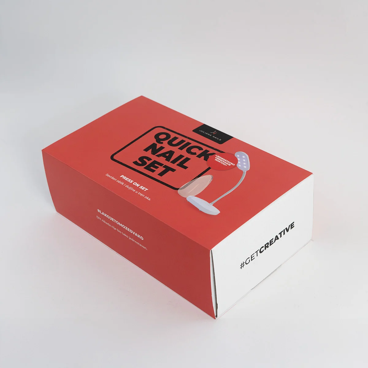 Press on set – kompletan prikaz svih proizvoda ispred pakiranja