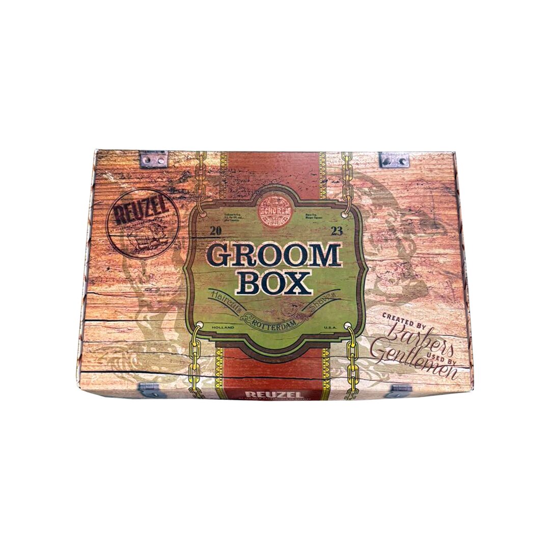 Reuzel Groom Box – sadržaj seta: toaletna voda, šampon, pomada i pokloni