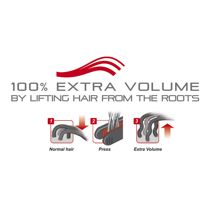 Pegla za volumen kose Valera Volumissima s valovitim keramičkim pločama