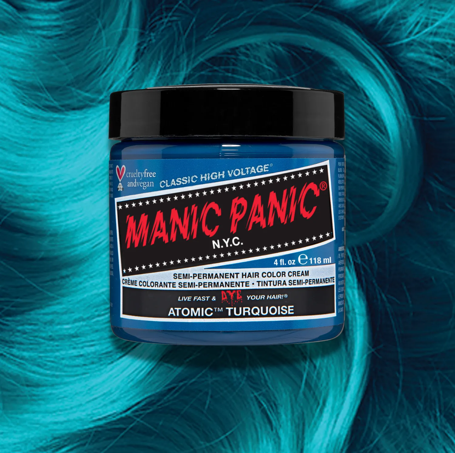 Manic Panic Atomic Turquoise Classic High Voltage polutrajna tirkizna boja za kosu