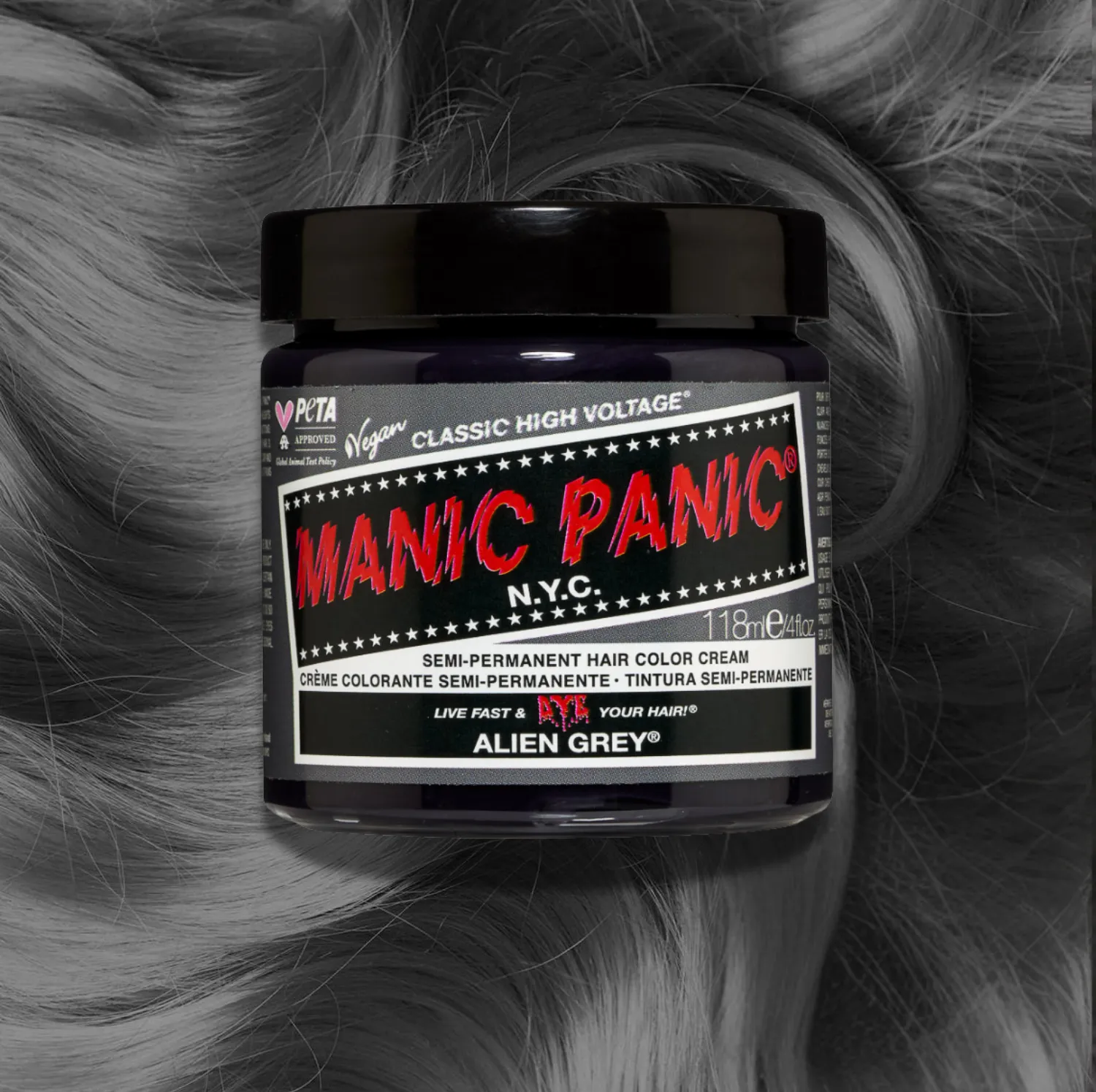 Manic Panic Alien Grey Classic High Voltage siva boja za kosu 118 ml