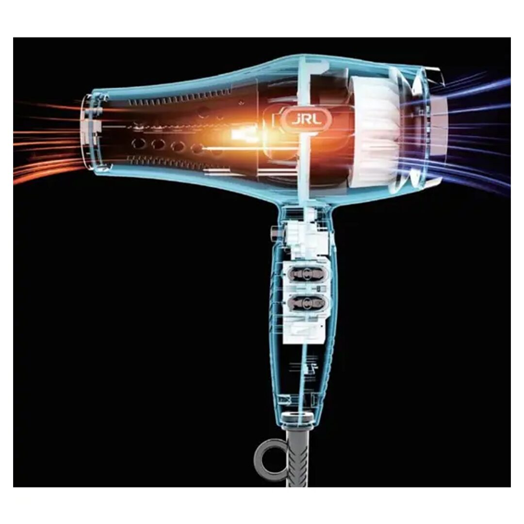 Profesionalni fen JRL Classic Hair Dryer Silver by Lamborghini s brushless DC motorom i grafenskim grijačem