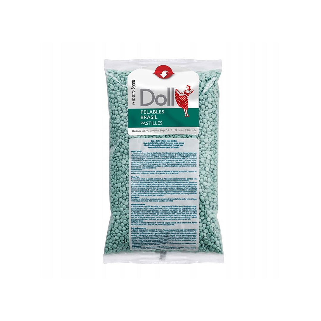 Xanitalia Doll Aloe Vera vosak u granulama 1 kg za brazilsku depilaciju bez trakica