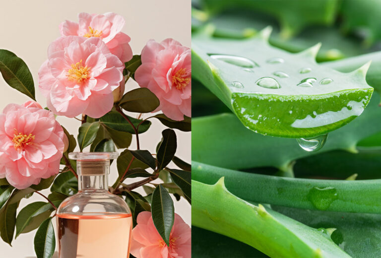 ulje kamelije i aloe vera sastojci Sensus Illumyna Color linije