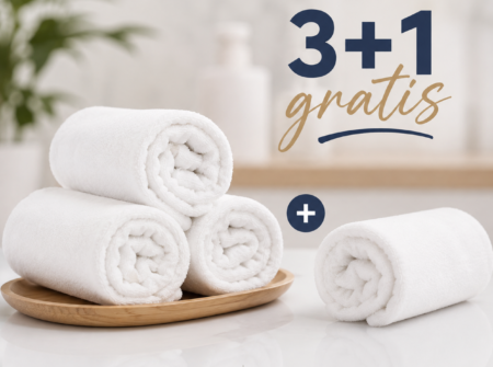 Bijeli ručnici od mikrofibre za frizerski salon 45 × 85 cm – akcija 3+1 gratis