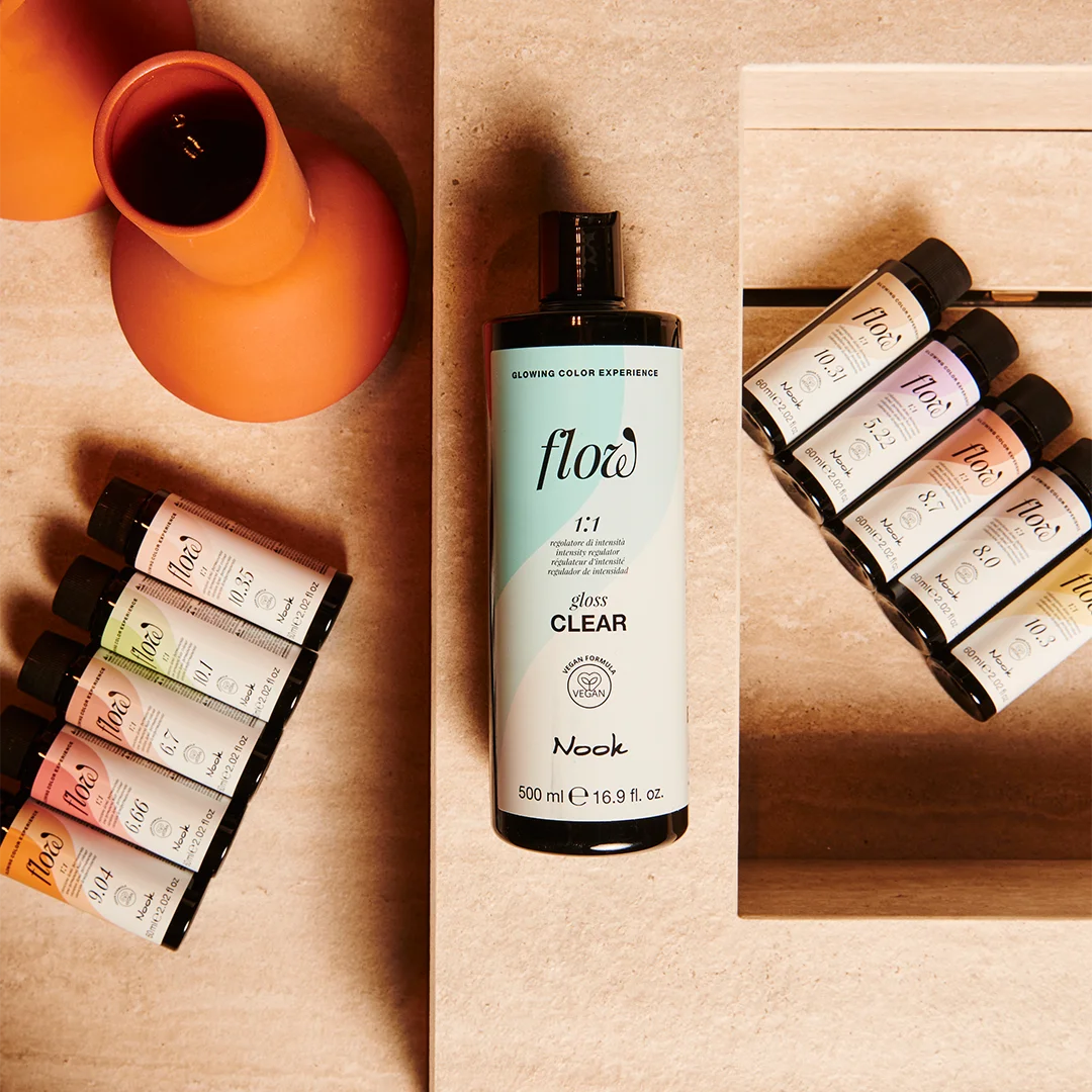 Nook Flow Gloss Clear bezbojni preljev za kosu uz Flow demi-permanentne nijanse