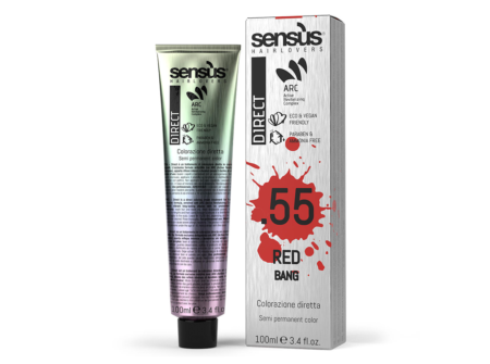 Sens.ùs Direct Bang Red .55 crvena polutrajna boja za kosu 100 ml